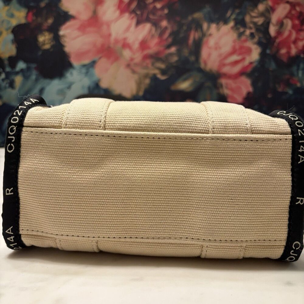 Marc Jacobs The Jacquard Small Tote Bag Warm Sand Beige Crossbody M0017025 - Picture 6 of 16